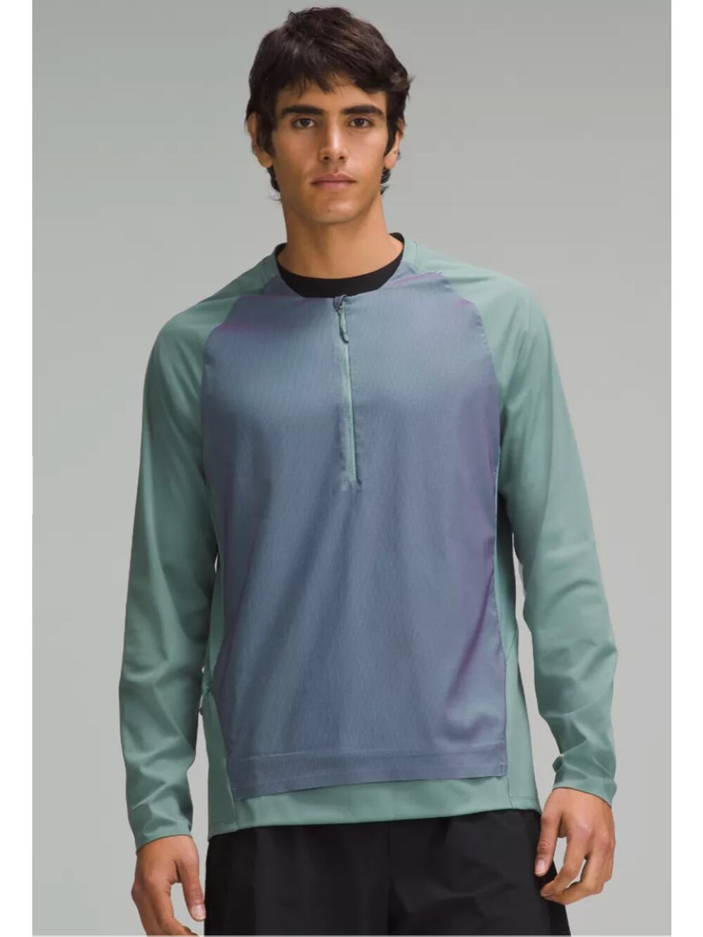 LULULEMON NWT Nulux Running Half-Zip Iridescent // L